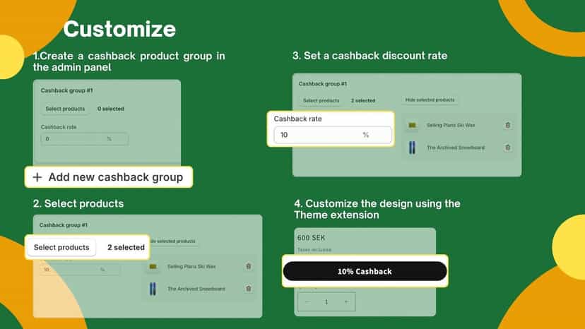 Product cashback installation guide