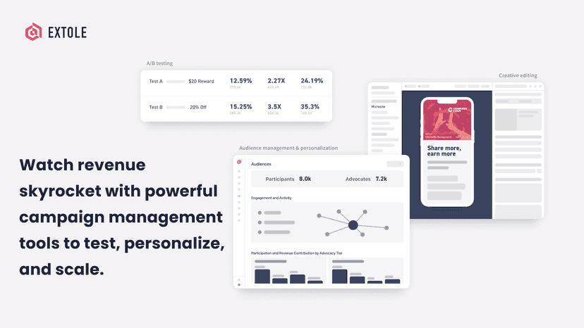 Scale with powerful campaign management tools