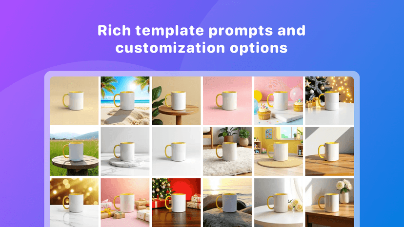 Rich template prompts and customization options