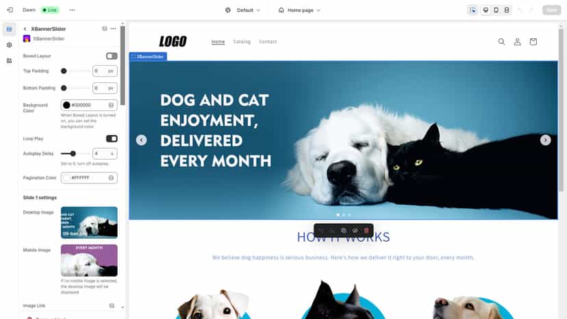 Easily Add Clickable sliding Image Banners to Your Store.
