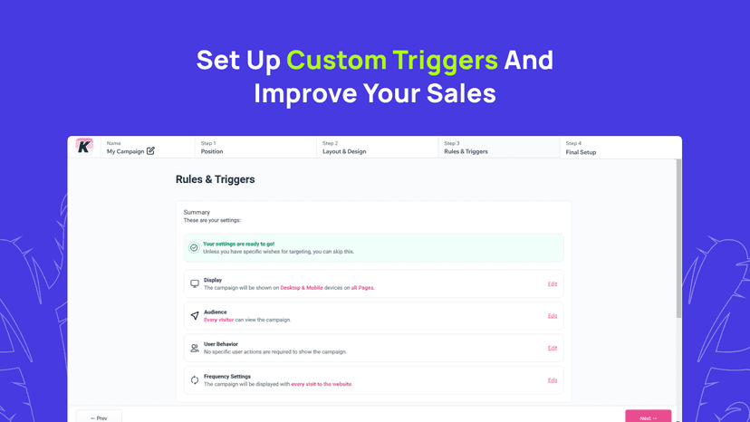 Rules and triggers