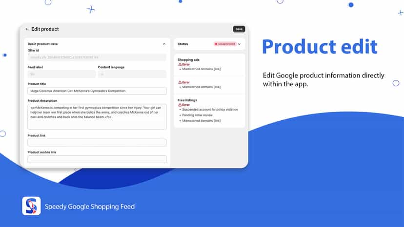 product edit