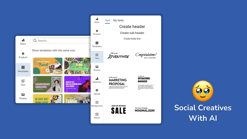 Showcase products on social media with ready-to-use templates