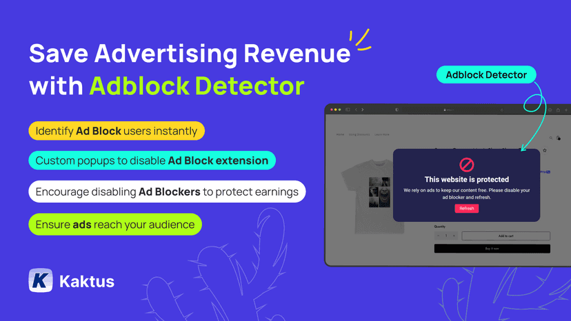 Adblock Detector banner