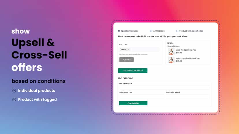 Offer / Upsell product view at storefront