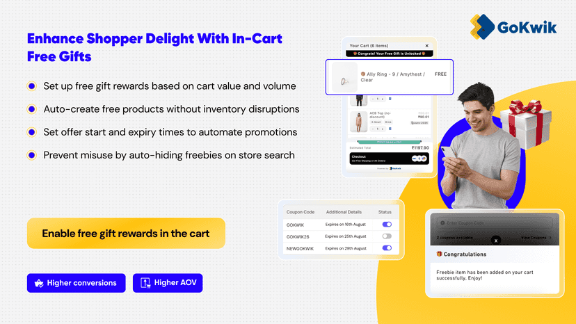 In-Cart free gifts