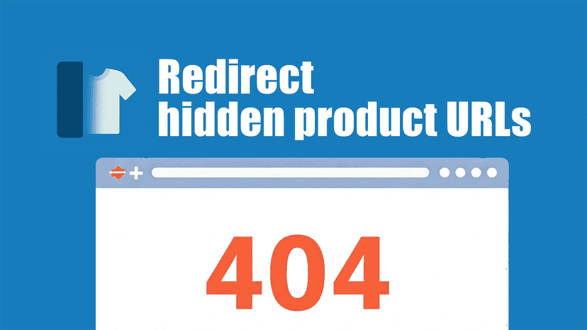 redirect hidden product urls