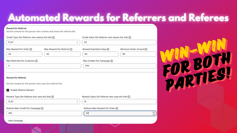 automated store credit system via referral programs