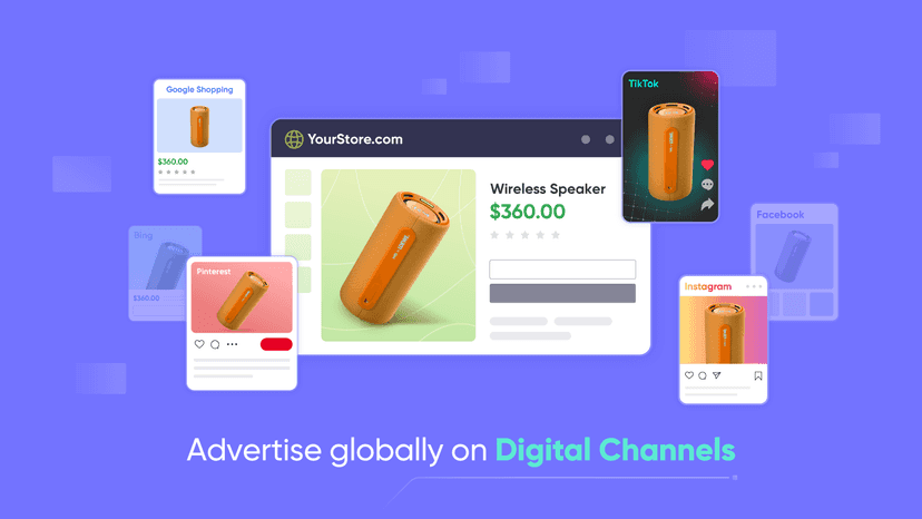 Product feed supported channels