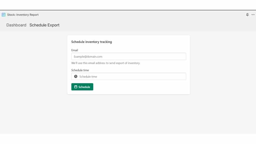 Schduling UI
