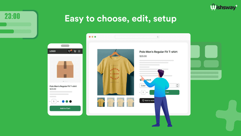 Easy to choose, edit, setup