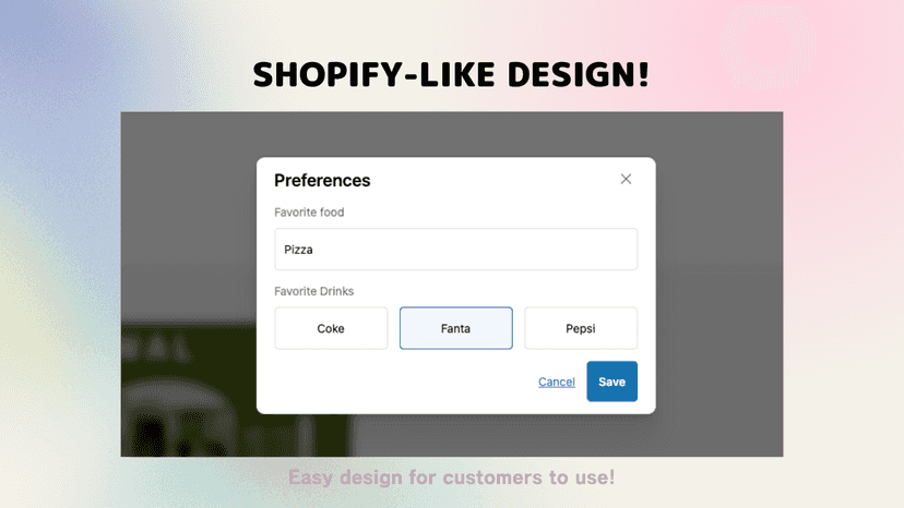 Shopify new customer account profile page metafields edit form