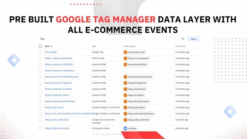 real time google tag manager tracking tags