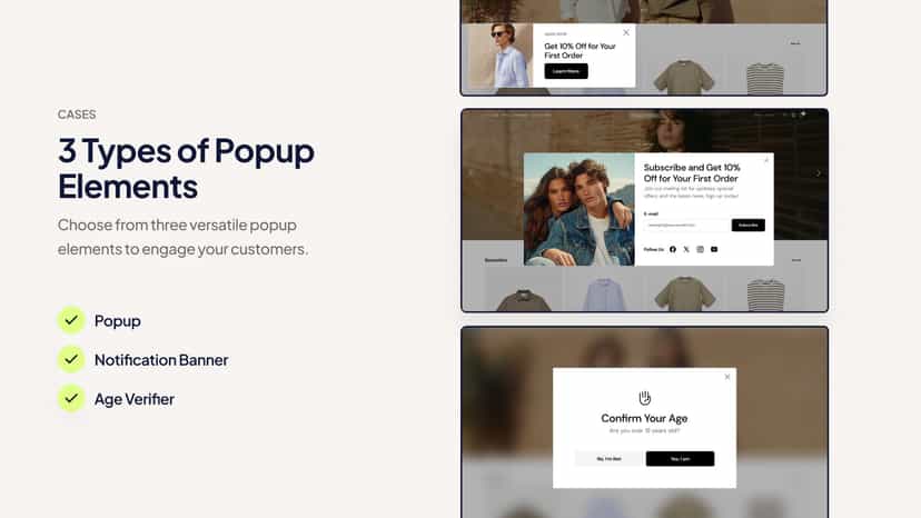 The app features various layout options to best suit your needs.