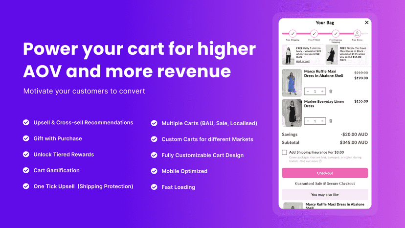 Power you cart for higher AOV and more revenue
