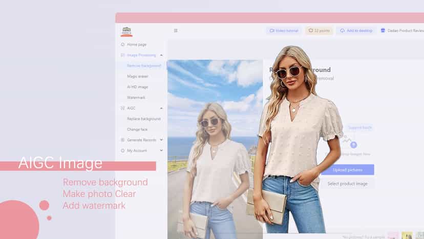 AI photo shopify remove backgournd