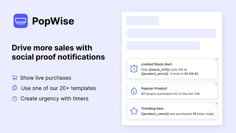 Drive more sales with social proof notifications