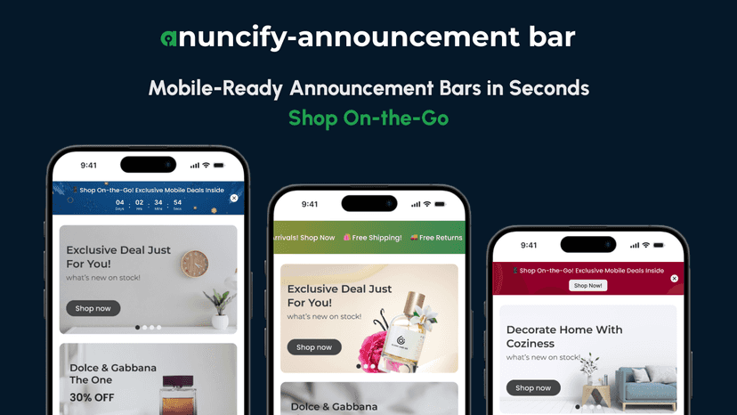 Anuncify Mobile bar