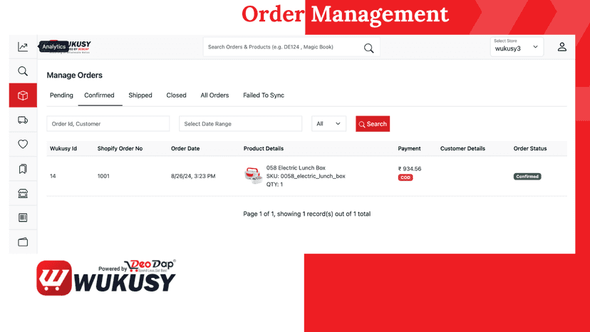 drop shipping orders