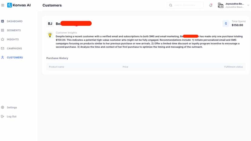 Konvas AI Customer Insight