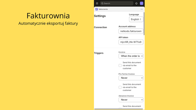 send document to fakturownia mobile