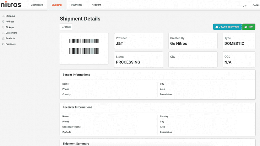 Customize settings for each shipping company