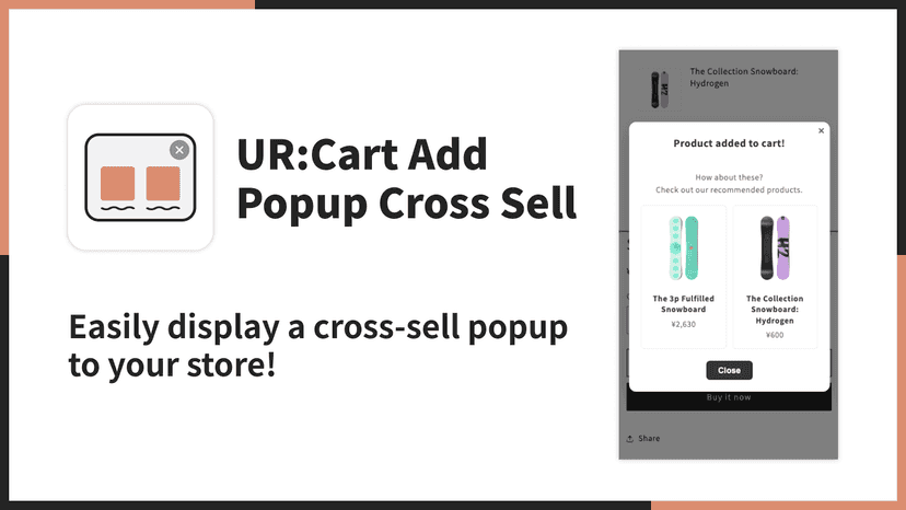 UR:Cart Add Popup Cross Sell