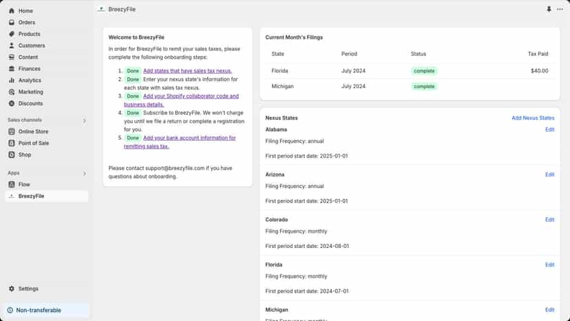 BreezyFile Dashboard