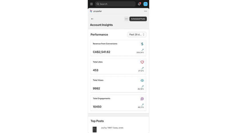 Propeller: account level insights