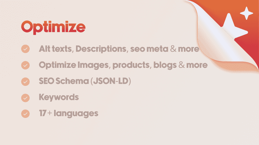 EZ SEO: Optimize all your store
