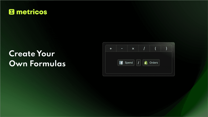 Create Your Own Formulas