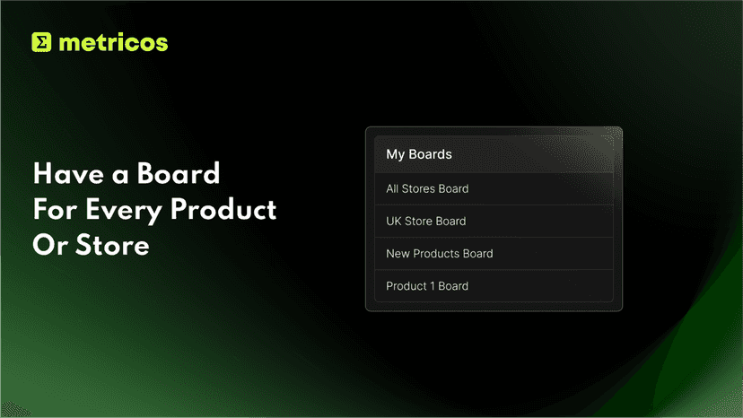 Have a Board For Every Product Or Store