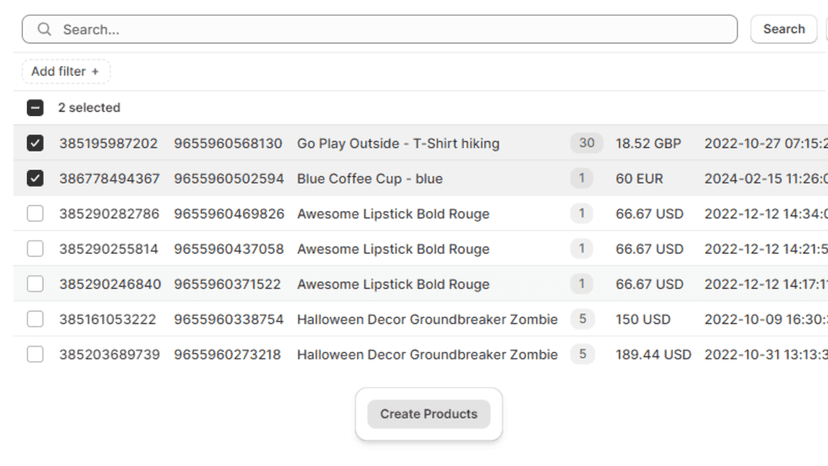Import eBay listings in bulk
