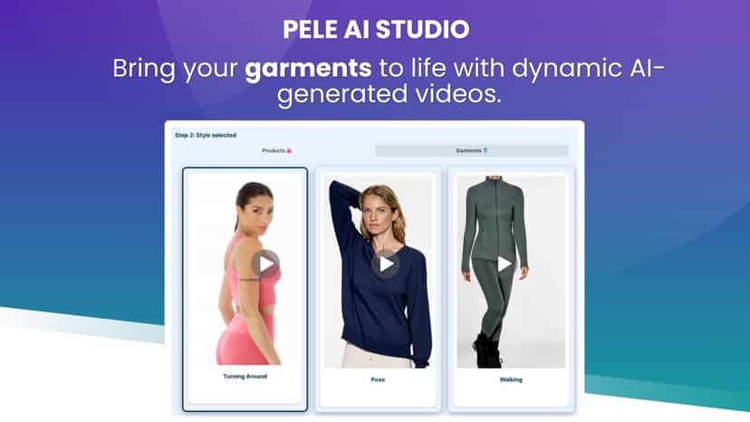 Bring your garments to life with dynamic AI-generated videos
