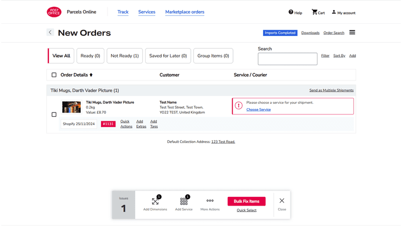 Sold items from your Shopify
