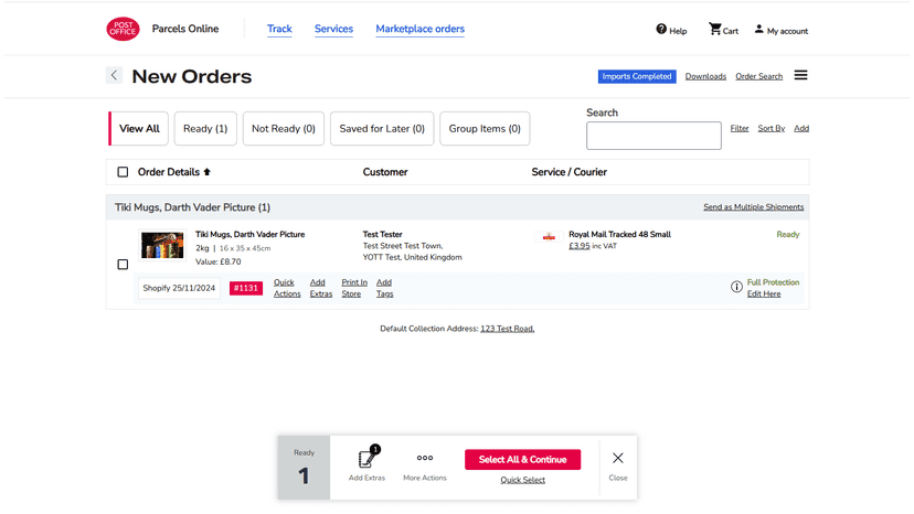 Ready to create shipping labels