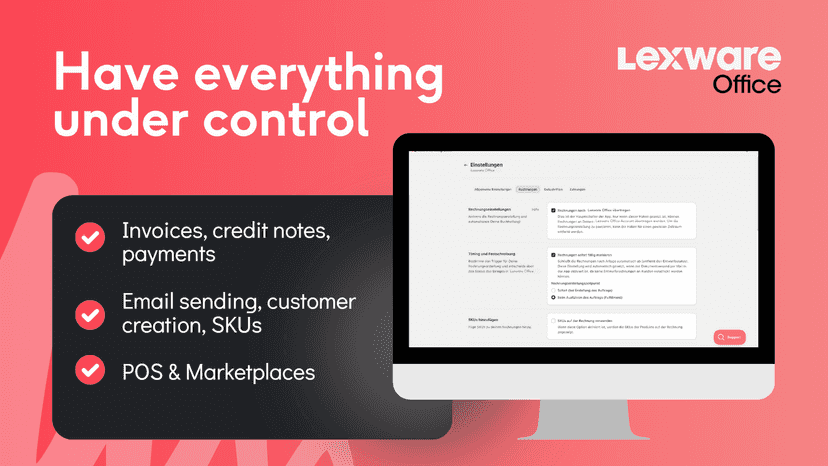 lexware office integration shopify settings