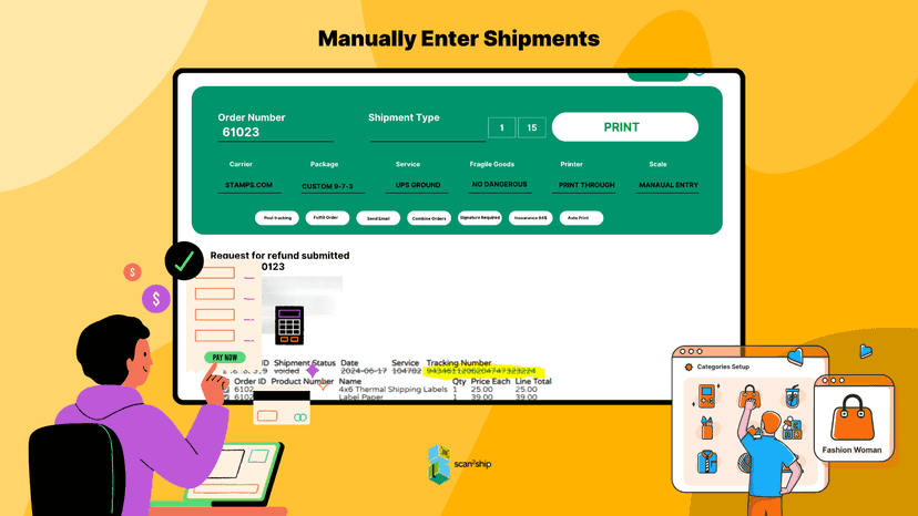 Manually Enter Shipments