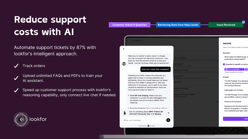 ai chatbot for support