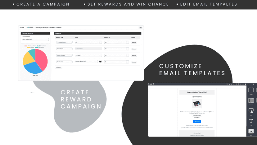 campaign and email templates that popups send
