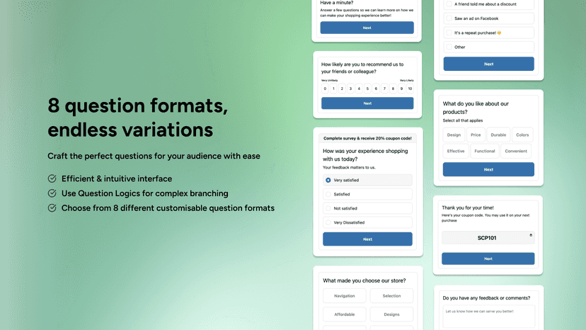 Question formats