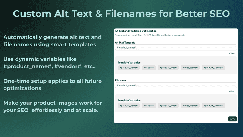 custom alt text and file name images bulk