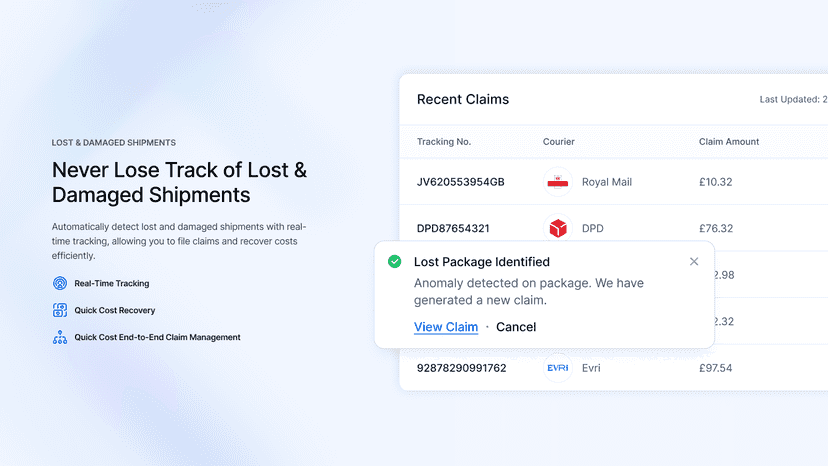 File Lost & Damaged Claims