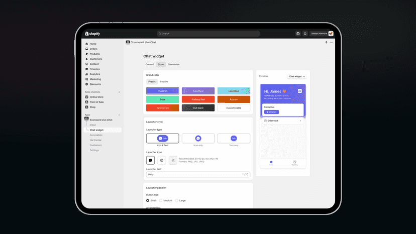widget branding