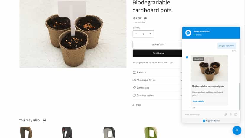 Shopify product card