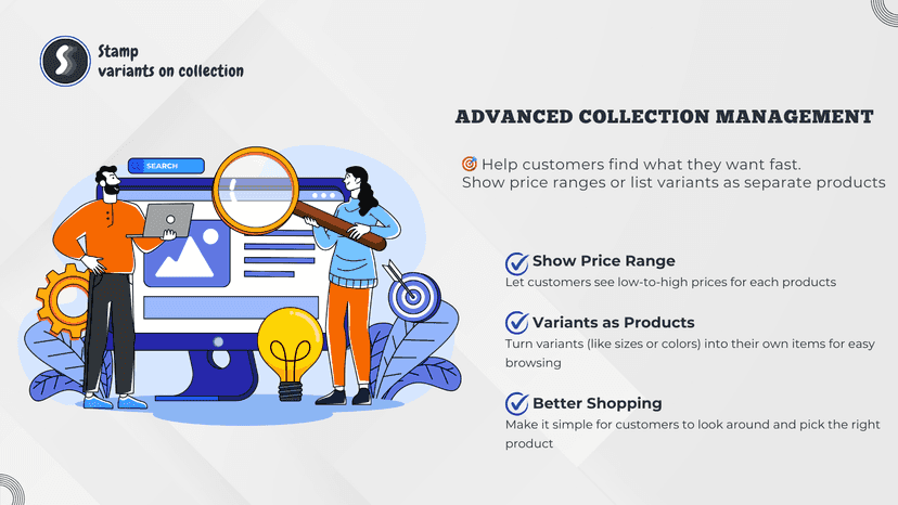 Show variants separately or price ranges on collection pages