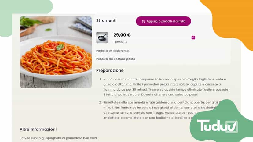 Pagina di dettaglio di una ricetta (2)