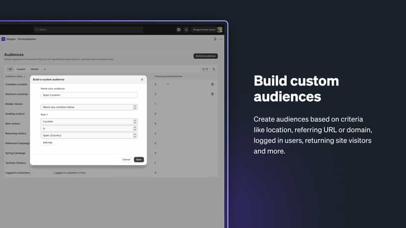 Build custom audiences