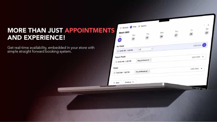 Paid Appointments with availability