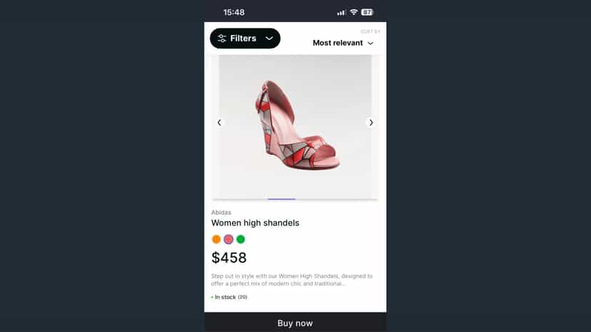 Mobile - Automatic product image slider